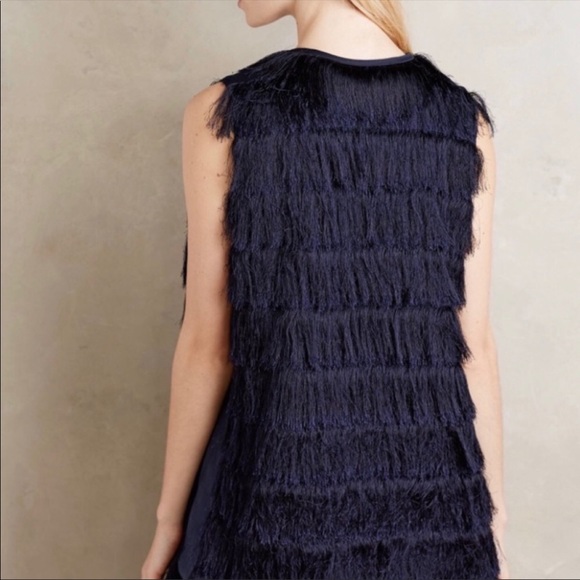 🚫SOLD🚫Anthropologie - Eva Franco Fringe Vest - Picture 2 of 5